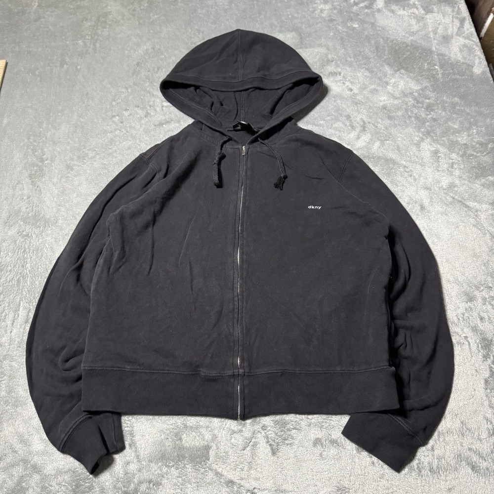 VTG‎ Y2K DKNY Womens Full Zip Logo Jacket Size S Grunge Casual Indie Retro
